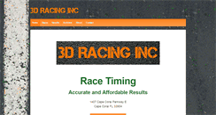 Desktop Screenshot of 3dracinginc.com